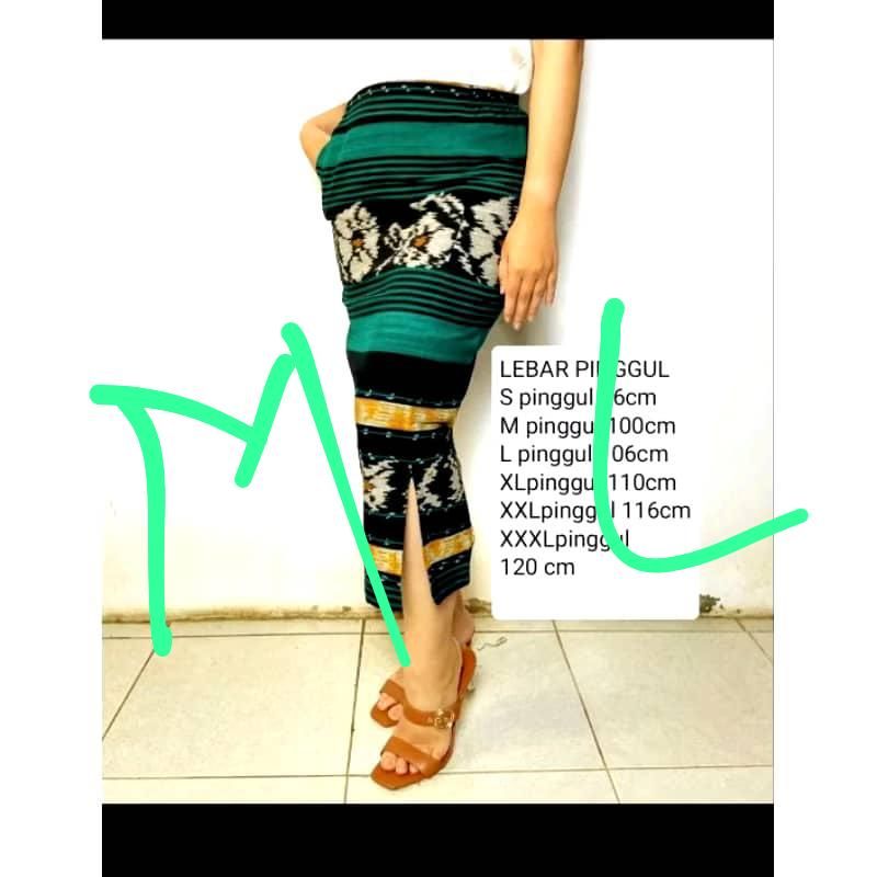Kain tenun premium Rok Span Panjang  _3