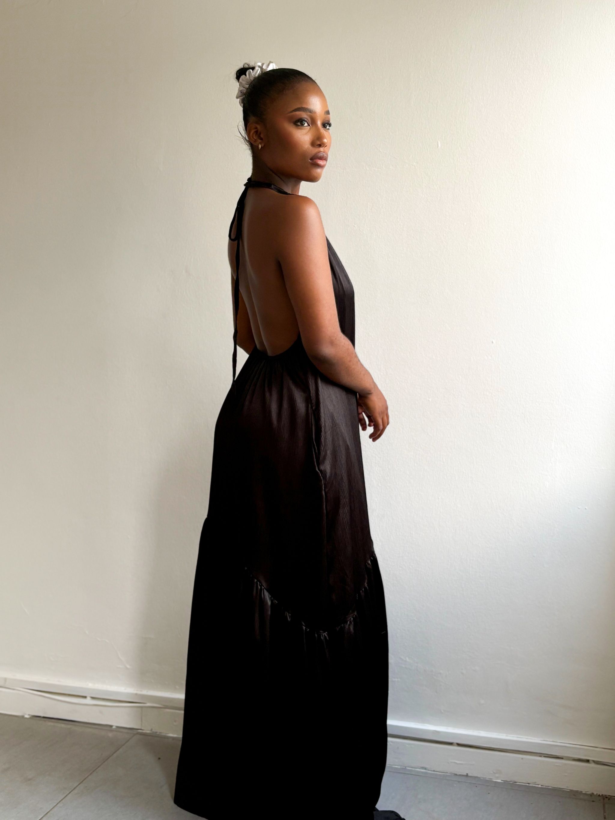 Halter backless maxi _0