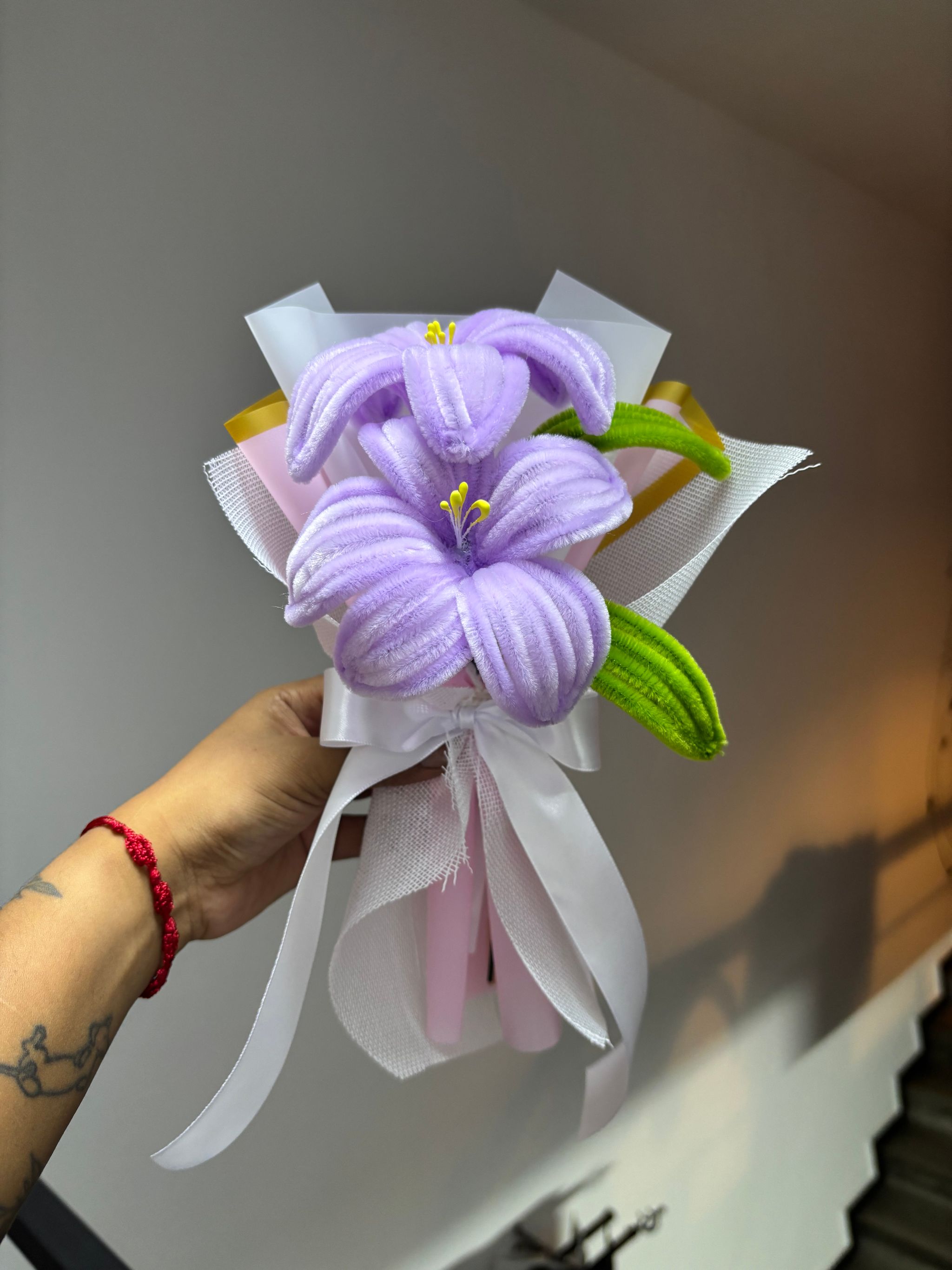 Purple lily bouquet_1