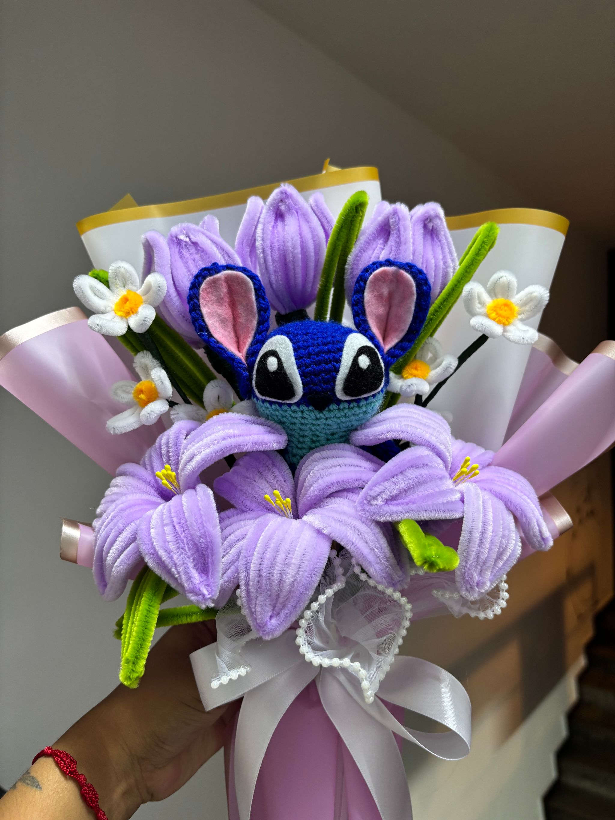 Purple stitch bouquet_3