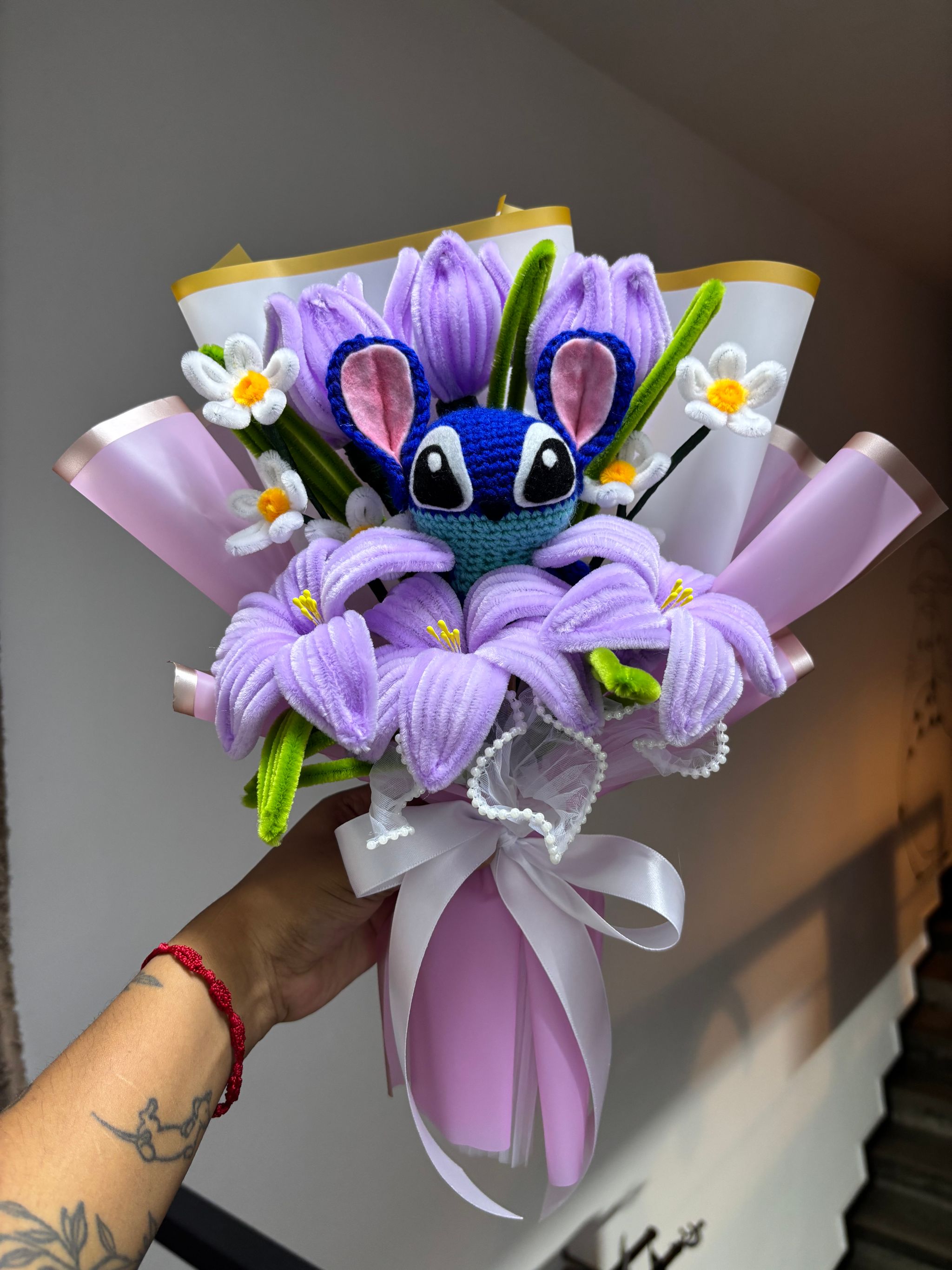 Purple stitch bouquet_2
