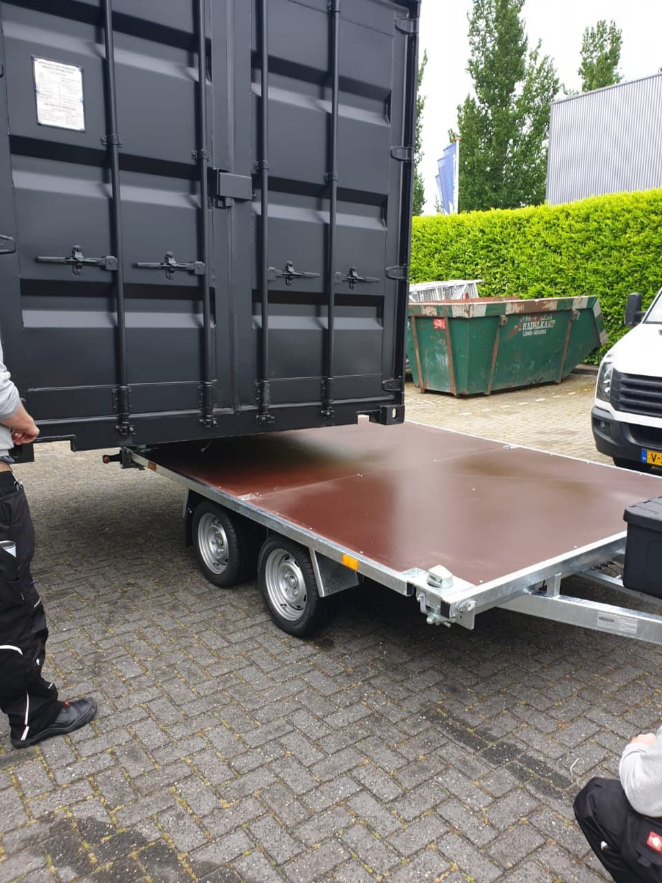 Remolque portacontenedores de 10 pies – Doble eje_4