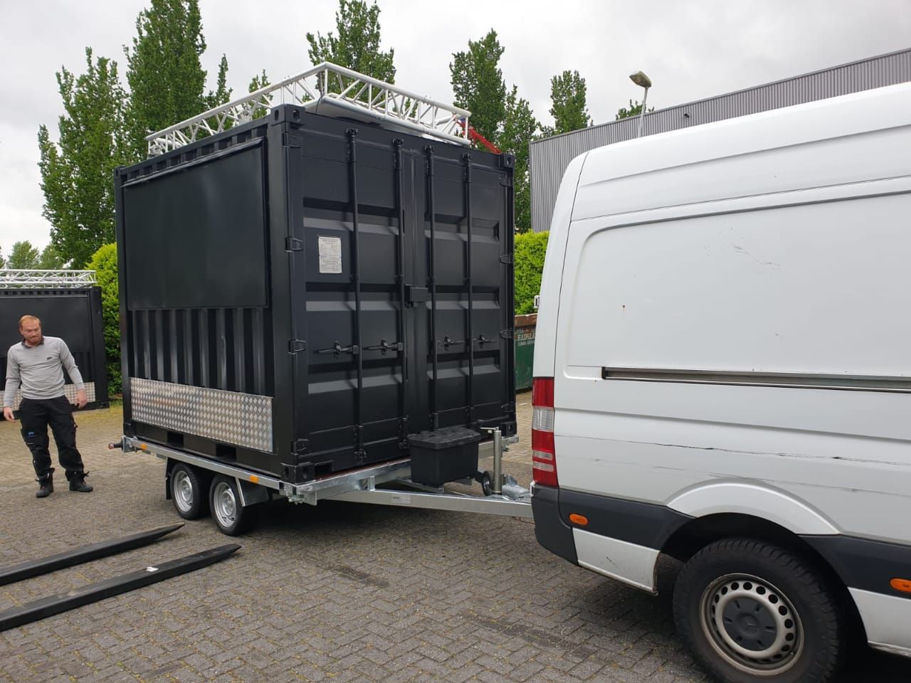 Remolque portacontenedores de 10 pies – Doble eje_6