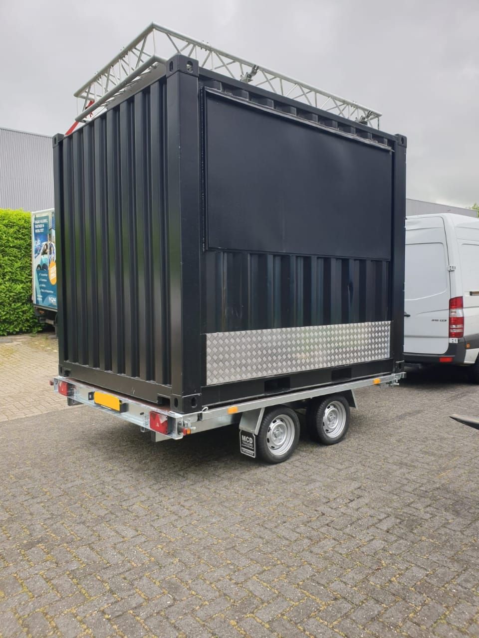 Remolque portacontenedores de 10 pies – Doble eje_2