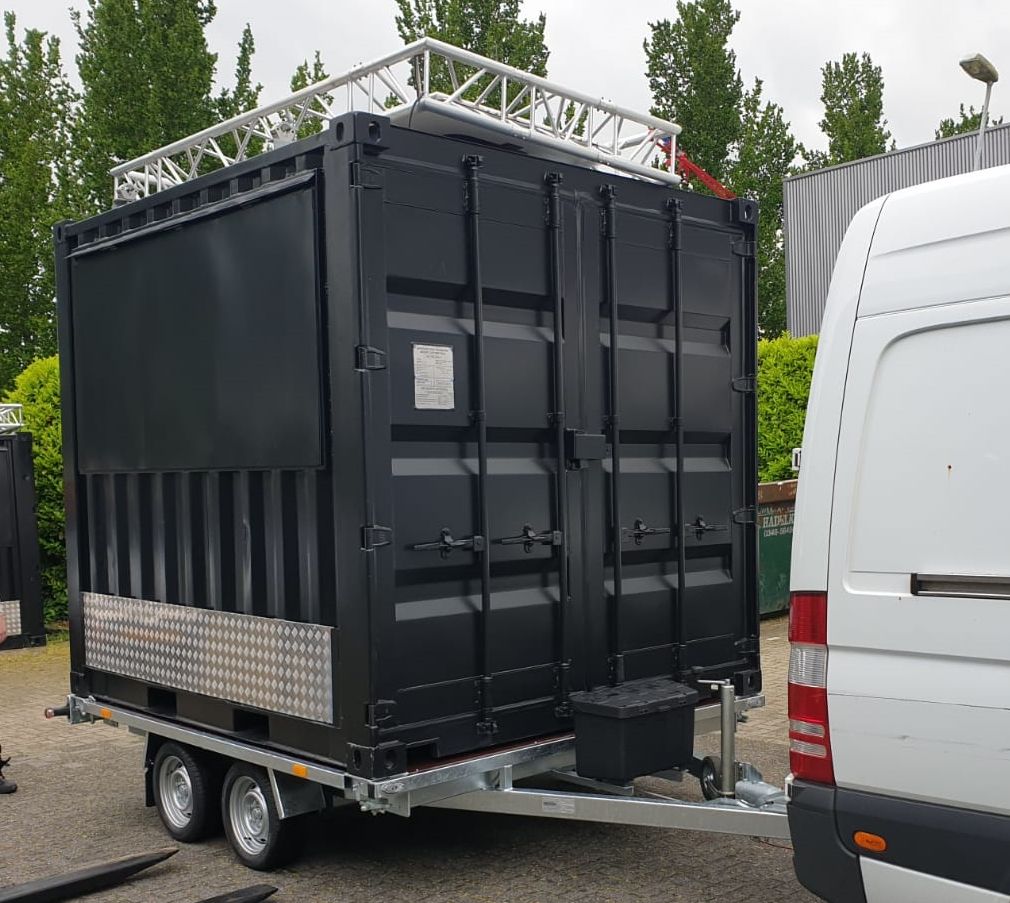 Remolque portacontenedores de 10 pies – Doble eje_1