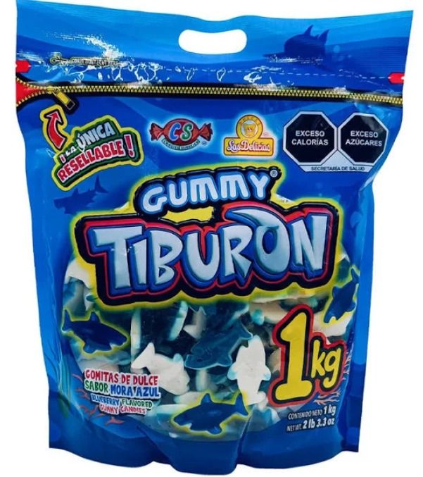 GUMMY TIBURON LAS DELICIAS BSA 1 KG_0
