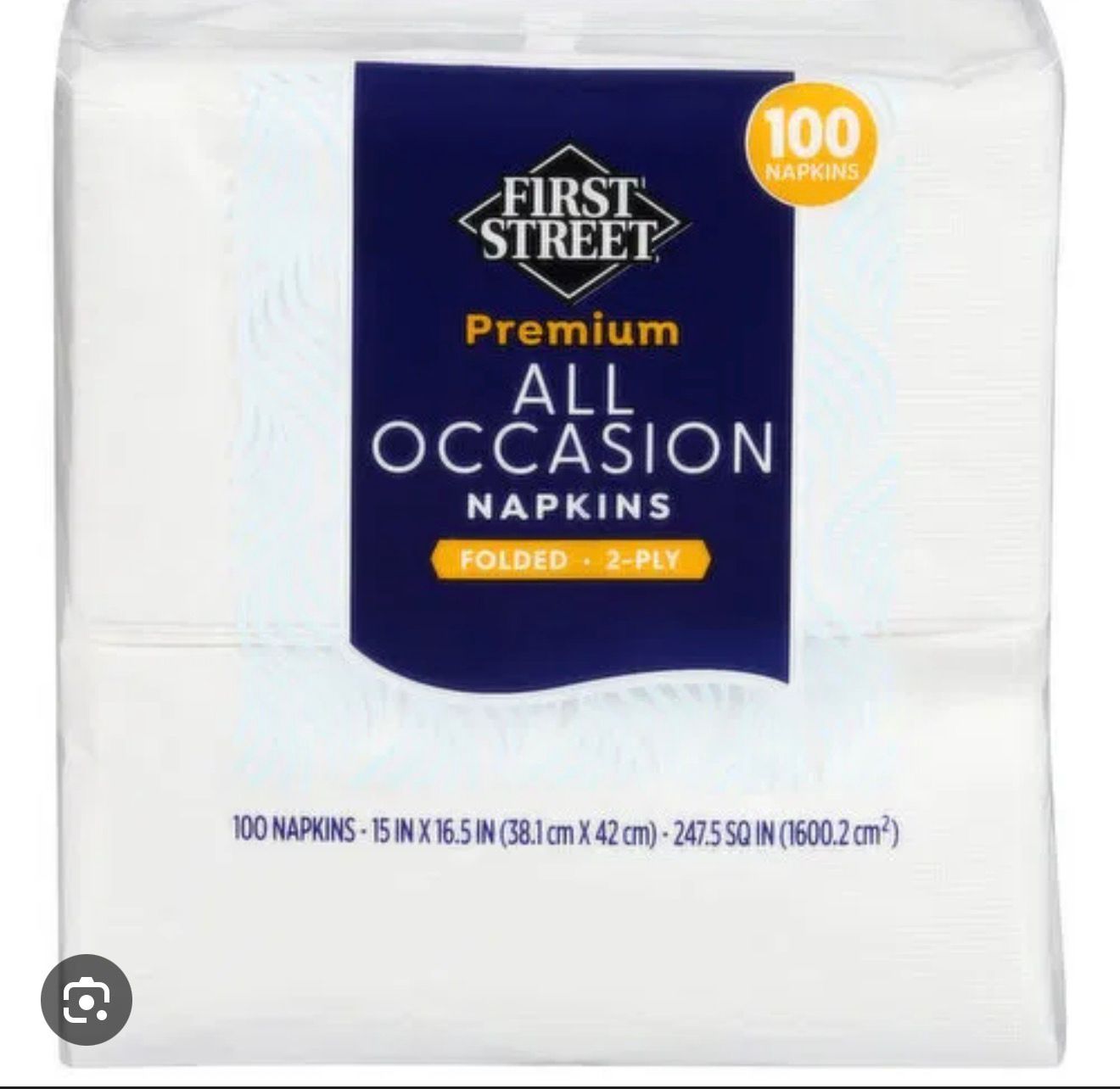 SERVILLETA DE LUJO FIRST STREET PAQ 100 PZ _0