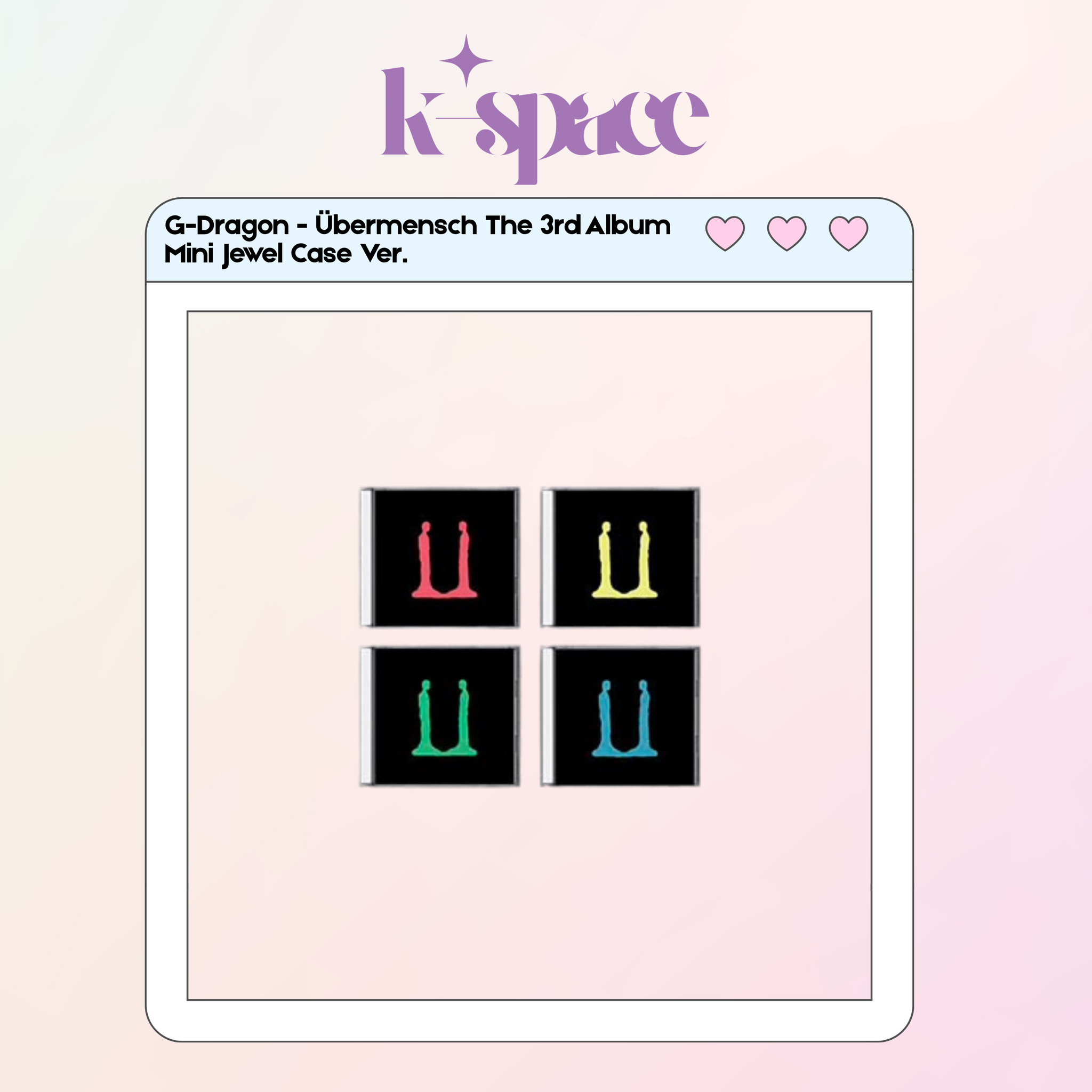 G-Dragon - Übermensch The 3rd Album Mini Jewel Case Ver._0