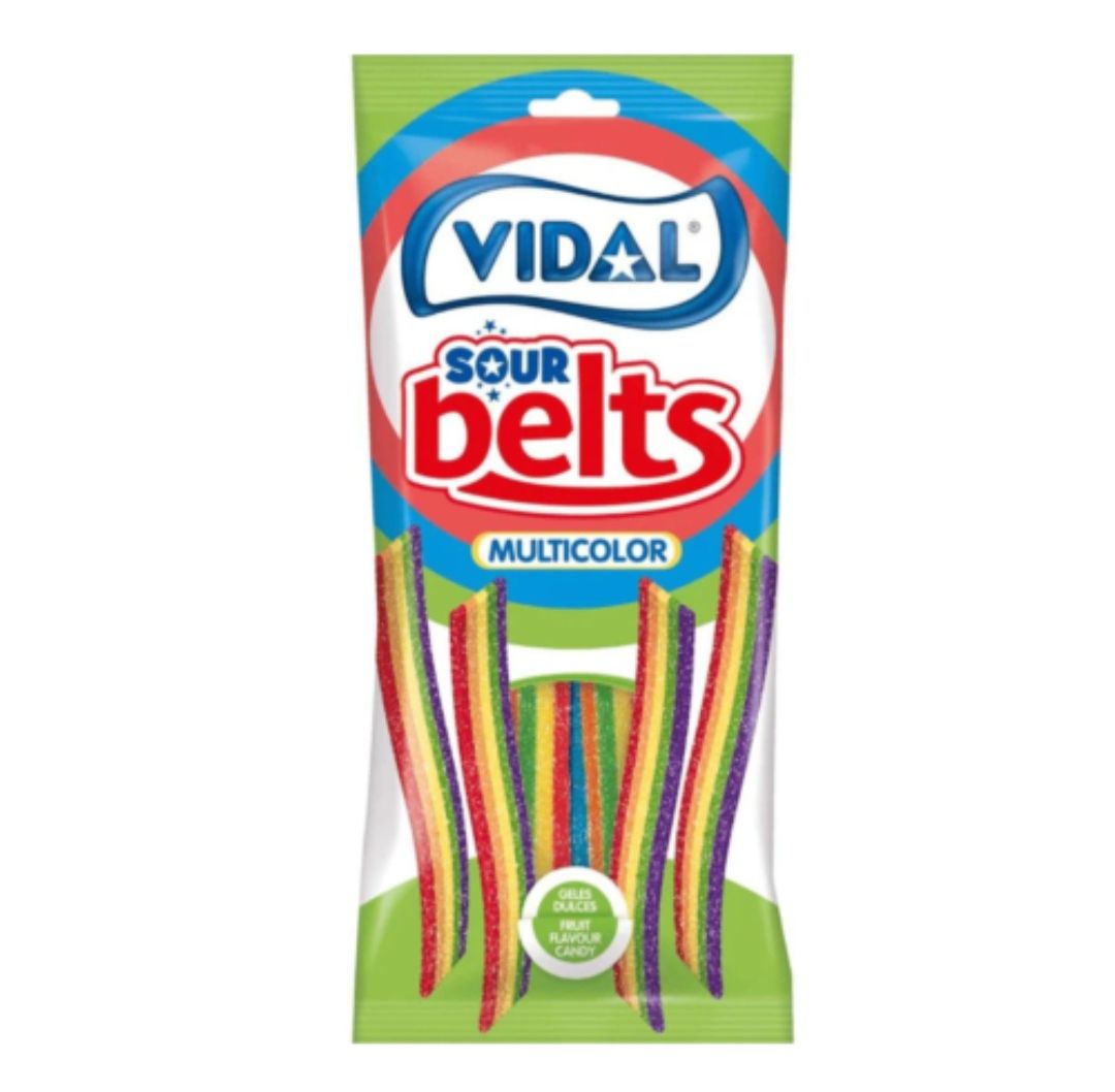 Vidal multicolour sour belts 90g_0