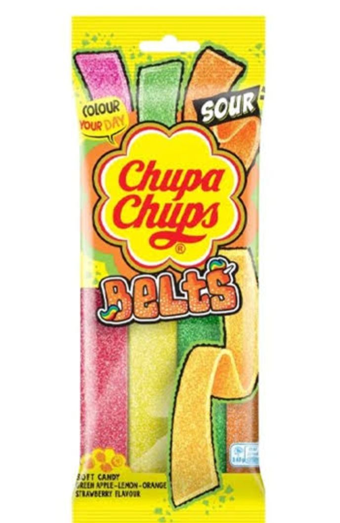 Chupa chups assorted sour belts 90g_0