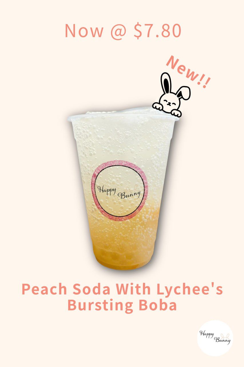 Peach Soda With Lychee Bursting Boba_0