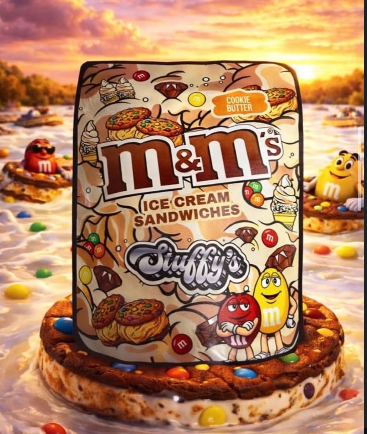 M&M ICE CREAM🍦 SANDWICHES!_0
