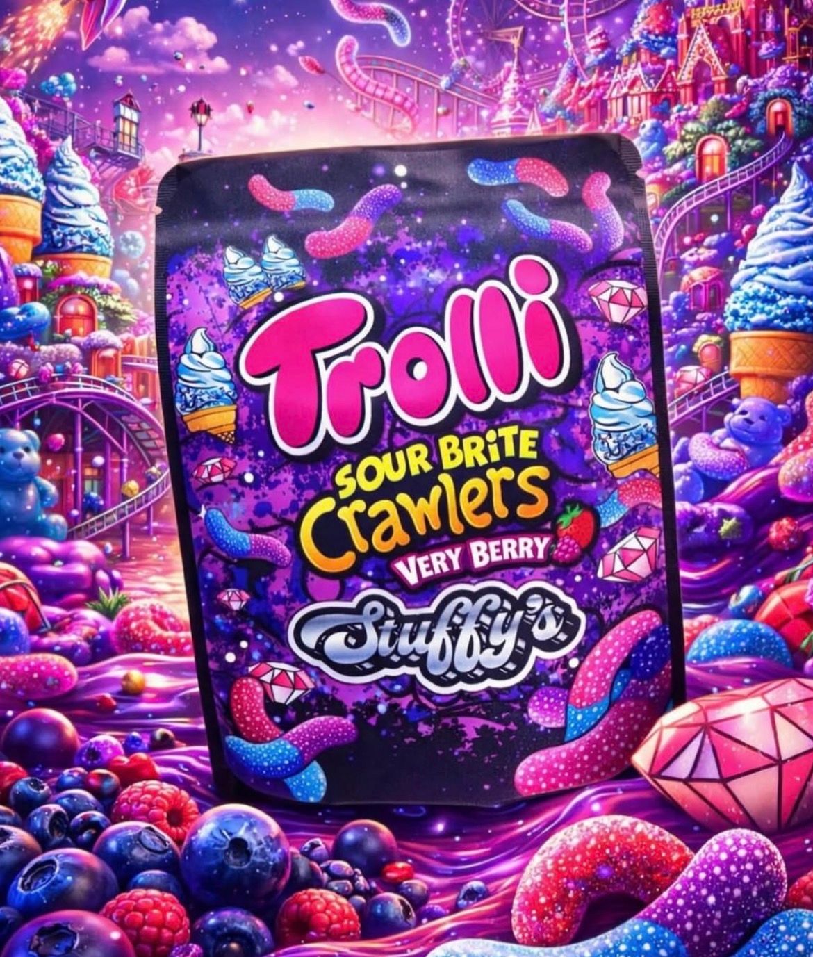 TROLLI SOUR BRITE CRAWLERS VERY BERRY _0