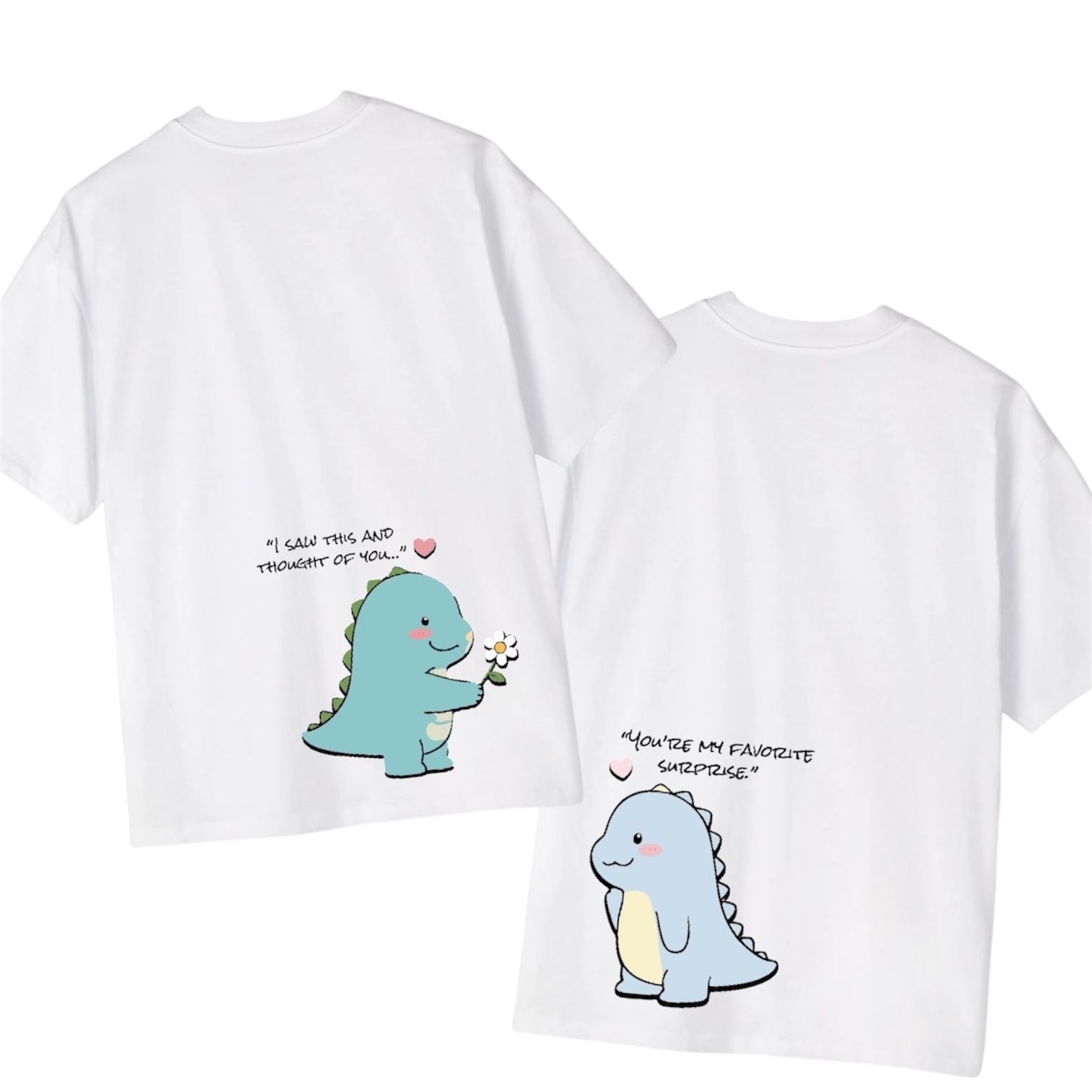 “Little Moments of Dino Duo” Couple Tee - Ventus_0