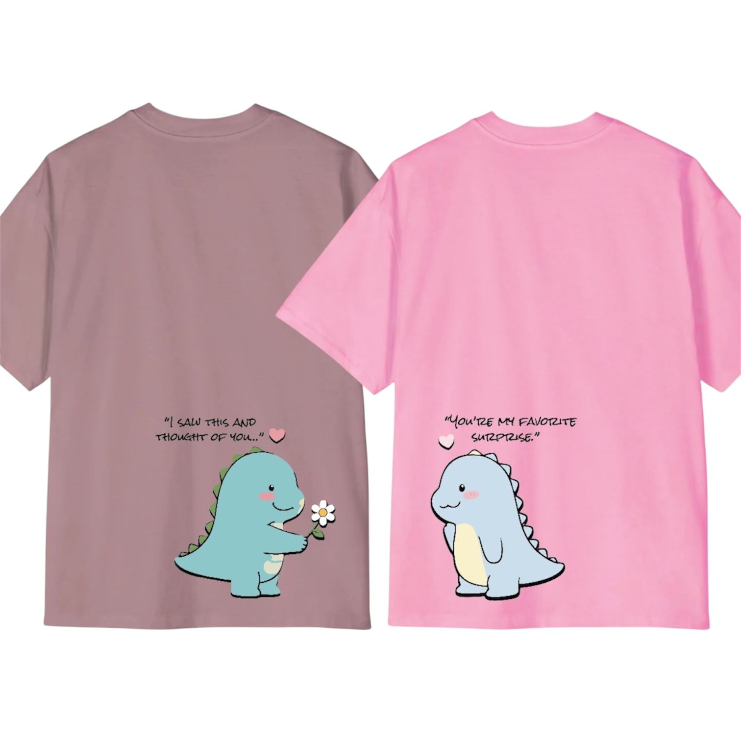 “Little Moments of Dino Duo” Couple Tee - Ventus_6