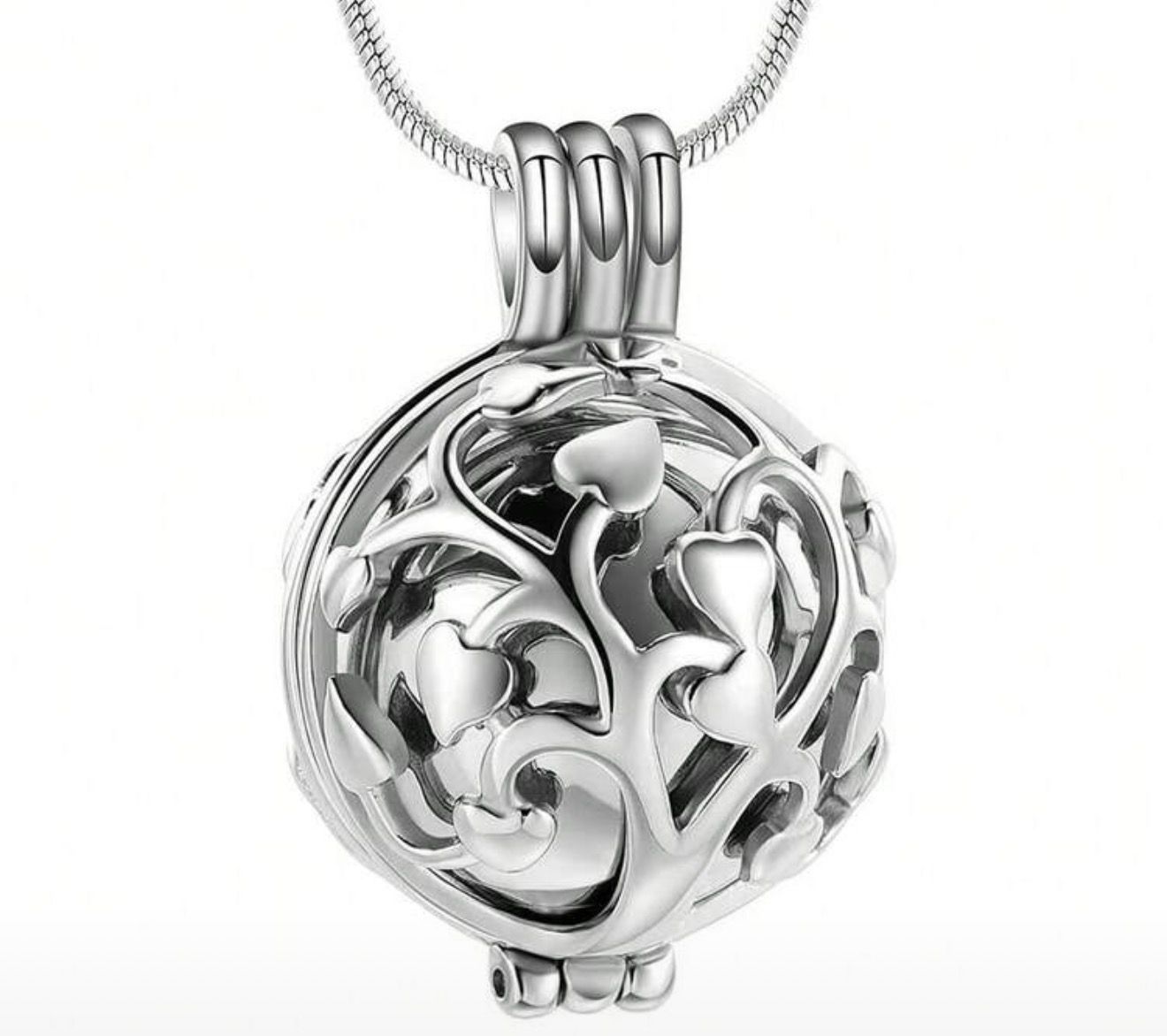 Memorial Urn Necklace Tree Of Life Ball_0