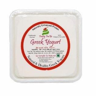 Frutty Fro Yo Greek Yoghurt Plain 350G_0