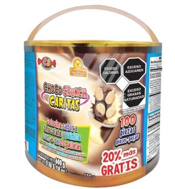 CHOCO CRUNCH CARITAS DELICIAS DISP C/100 PZS_0