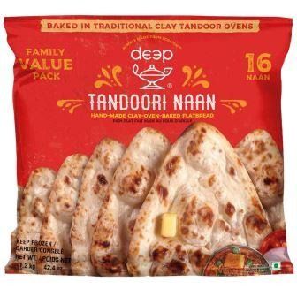 Deep Frozen Tandoori Naan Family pack 16pcs * 8 packets_0