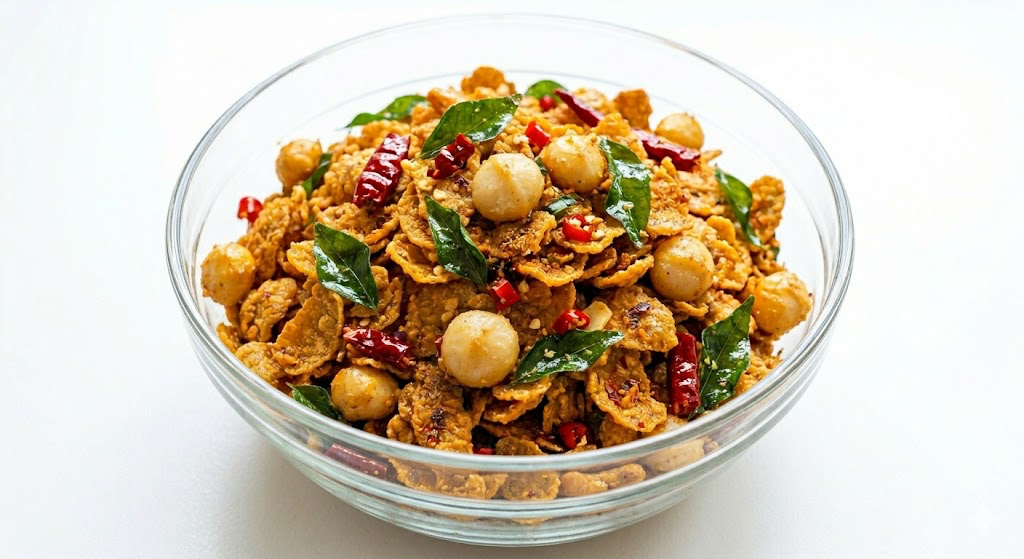 SALTED EGG CORNFLAKES WITH MACADAMIA_0