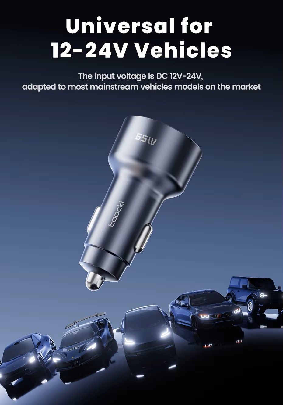 Toocki All-in-One 65W Car Quick Charger_16