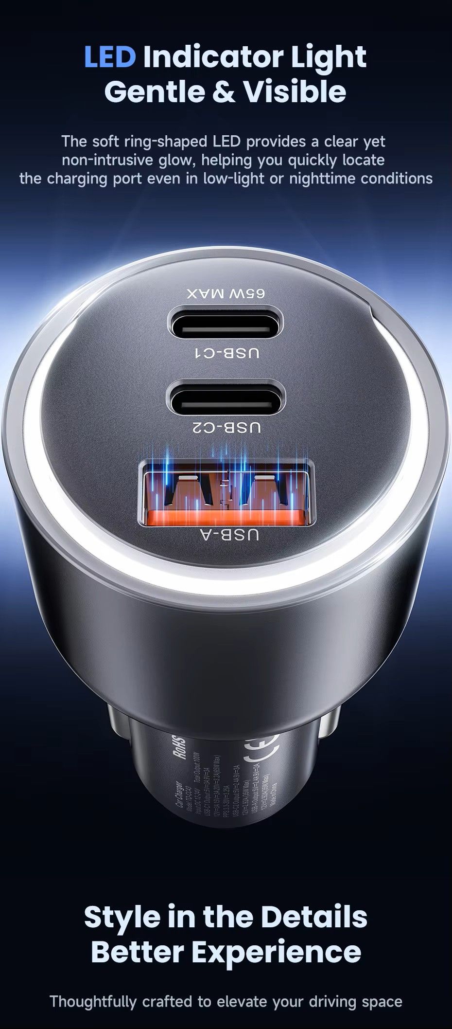 Toocki New Arrival PD 100W 2Type c +1 USB port portable_7