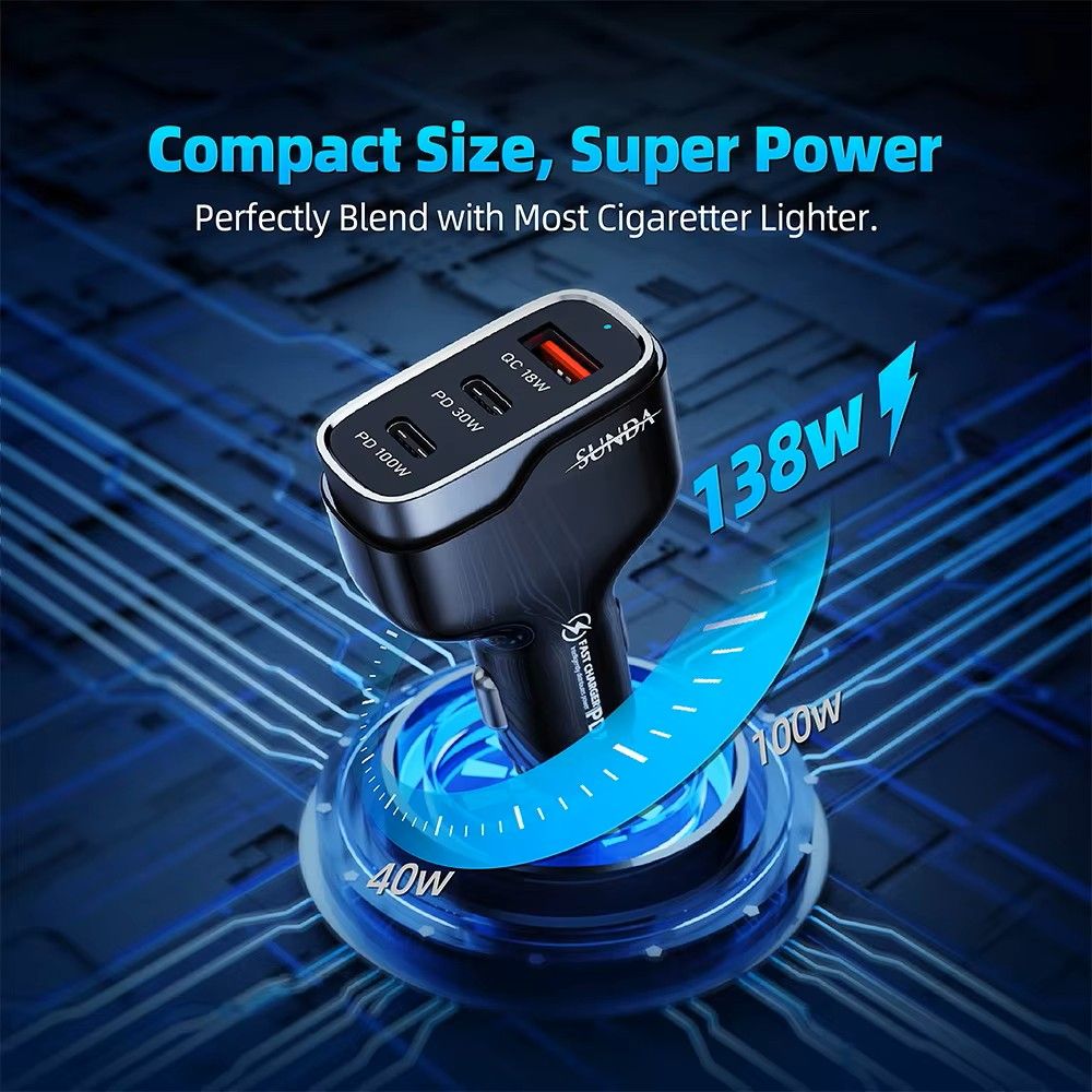 Sunda Super Fast Charge for Car 138W _7