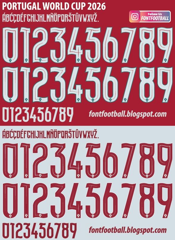 Font Vector Portugal Puma World Cup 2026 kit_0