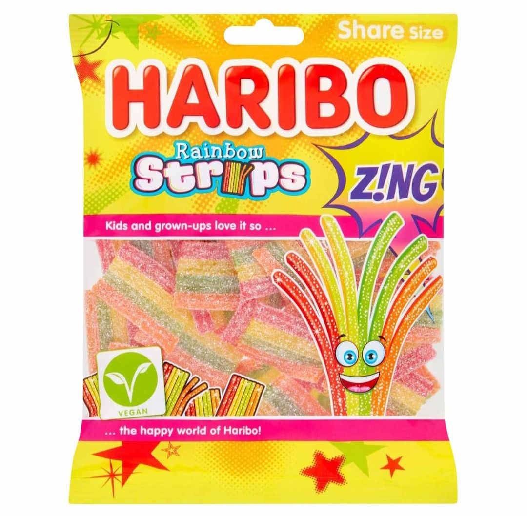 Haribo rainbow strips 130g_0