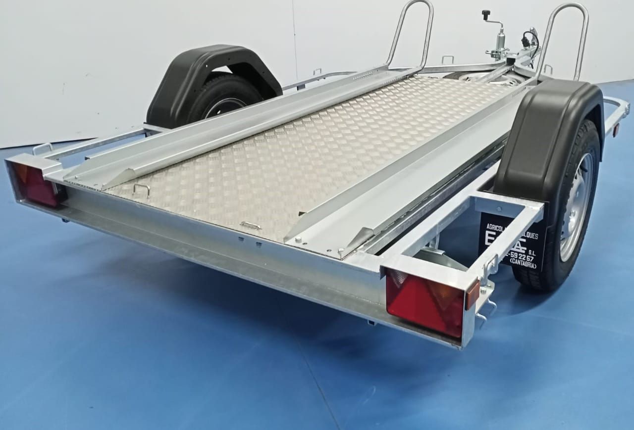 Remolque para motos MT-2L + plataforma de aluminio_1