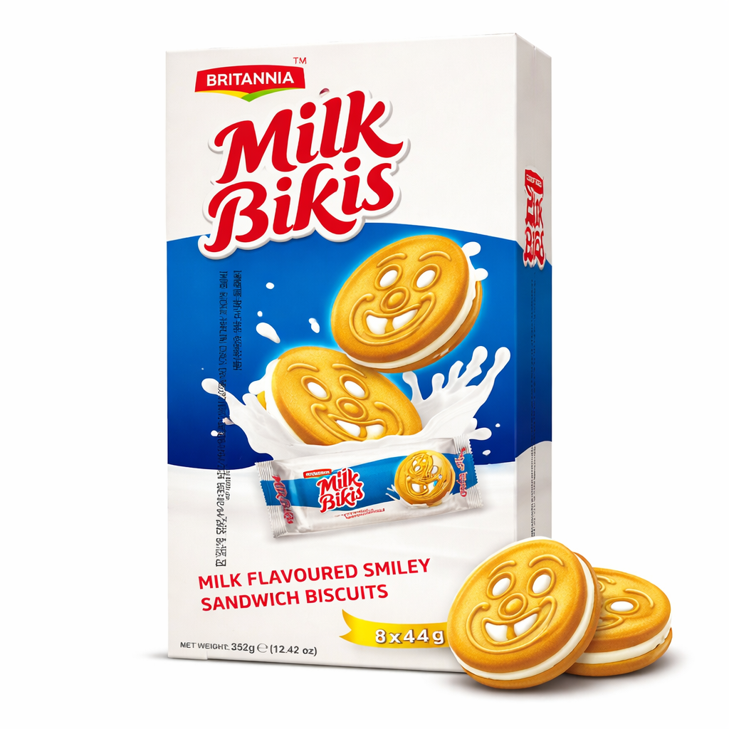 Britannia Milk Bikis Cream Biscuits 352g _0