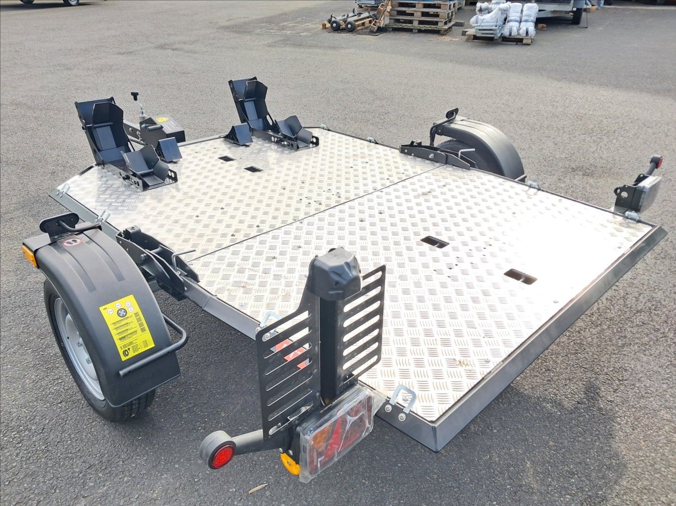 Remolque para motos de 2 plazas – Abatible y plegable (MT 2 Lorries)_5