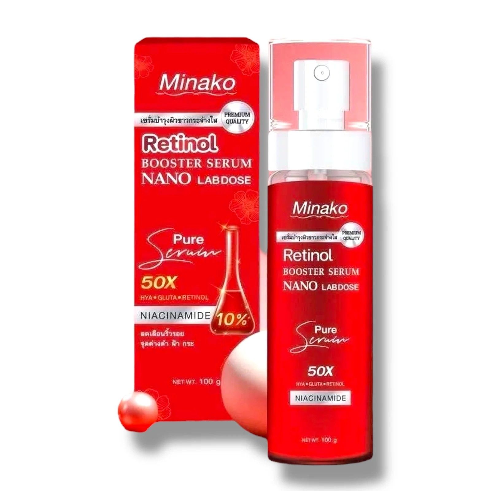 Minako - Retinol Booster Serum Nano Labdose (100g) | Wholesale Skincare Singapore_0