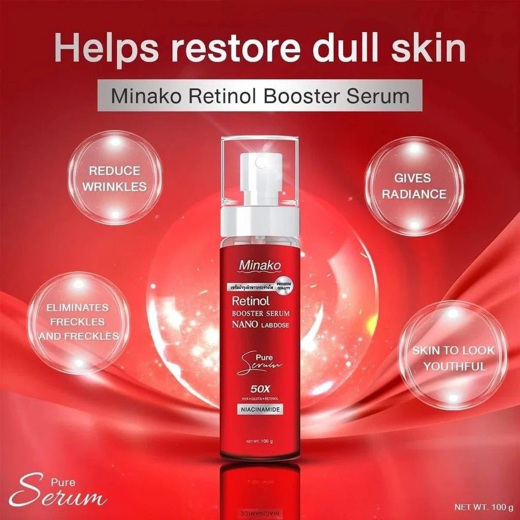 Minako - Retinol Booster Serum Nano Labdose (100g) | Wholesale Skincare Singapore_1