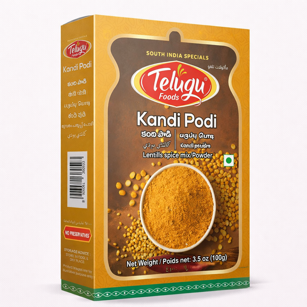Telugu Foods Kandi Podi with garlic 100g_0