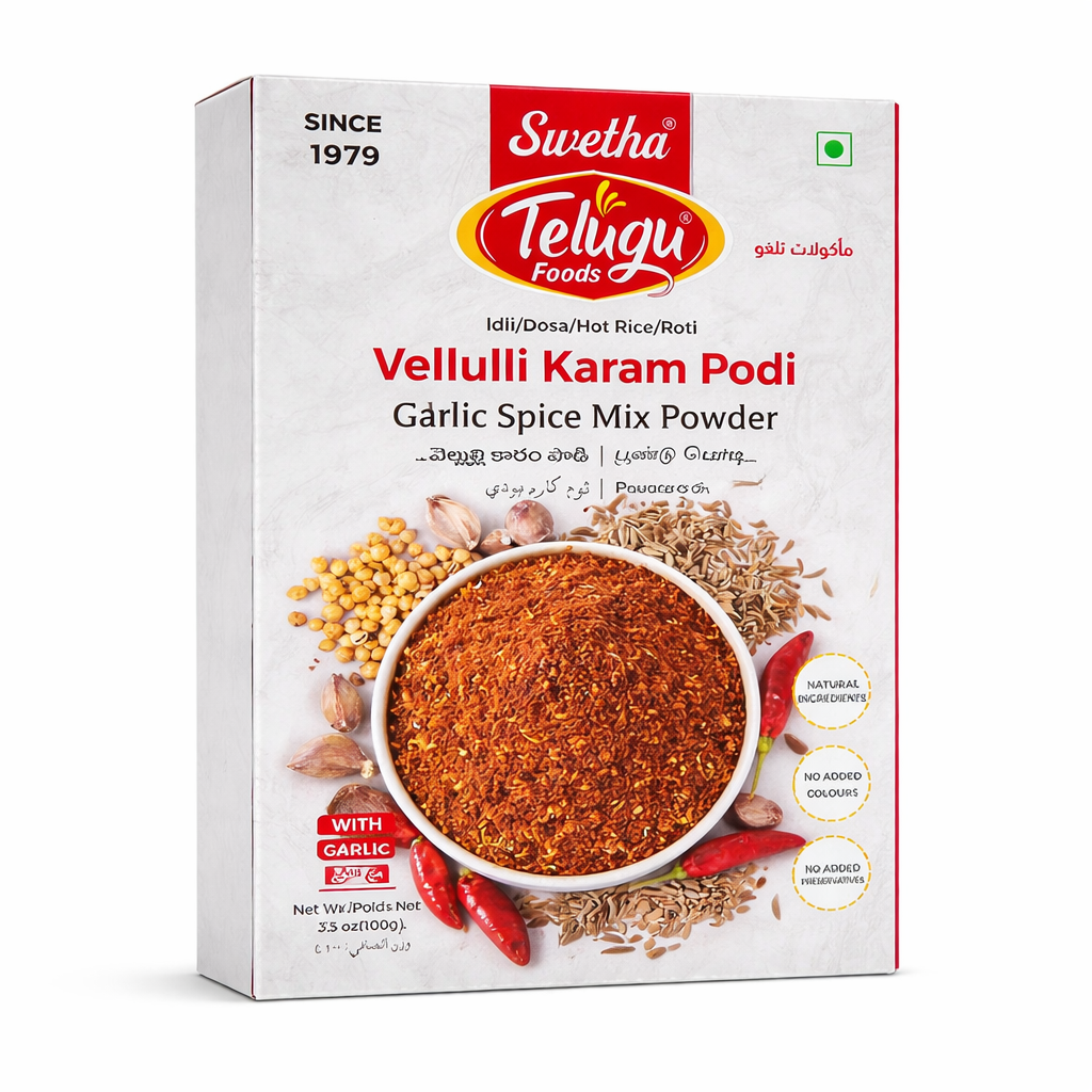 Telugu Foods Velluli Karam Podi 100g_0