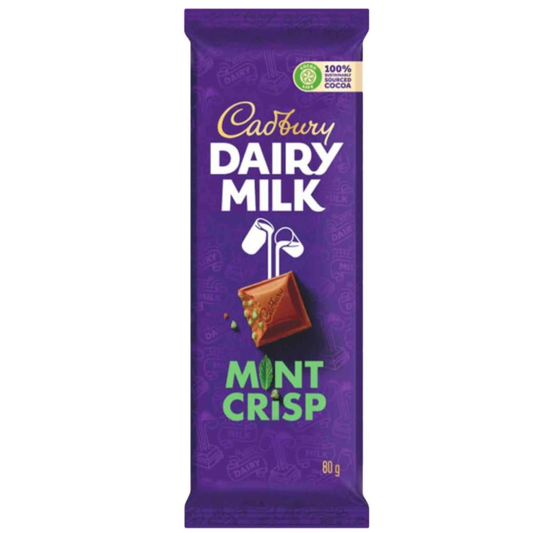 Cadbury dairymilk mint crisp 80g_0