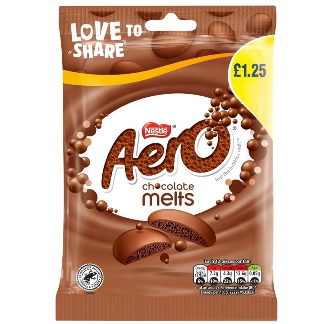 Nestle aero chocolate melts 80g_0