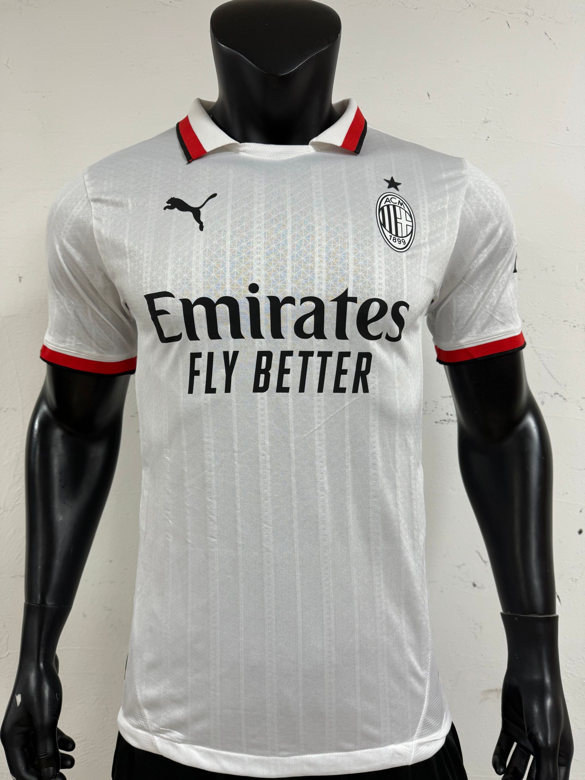 AC Milan 2024/25 Away Shirt (White / Red / Black)_0