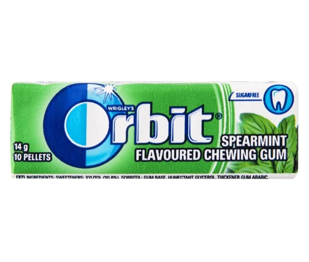 Orbit spearmint sugarfree chewing gum 14g_0