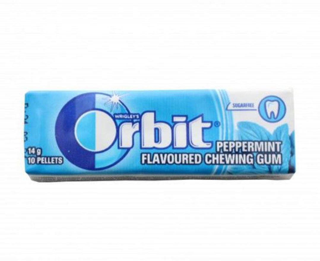 Orbit peppermint sugarfree chewing gum 14g_0
