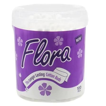 Flora cotton buds 100pcs_0