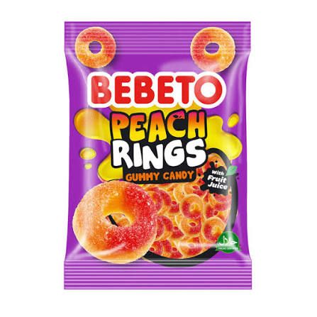Bebeto peach rings 80g_0