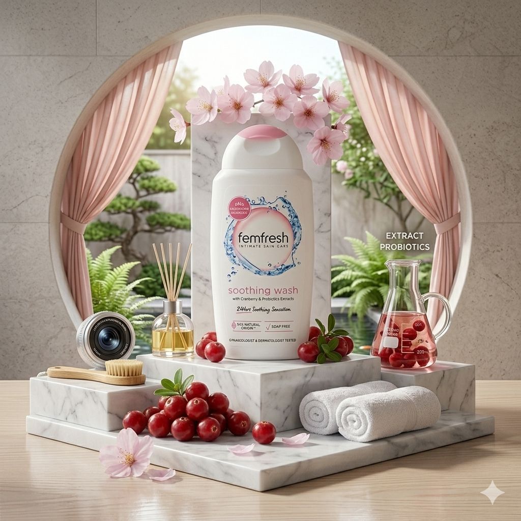 غسول مهدئ للمناطق الحساسة فيم فريش | Femfresh Soothing Wash With Cranberry & Probiotics extract_1