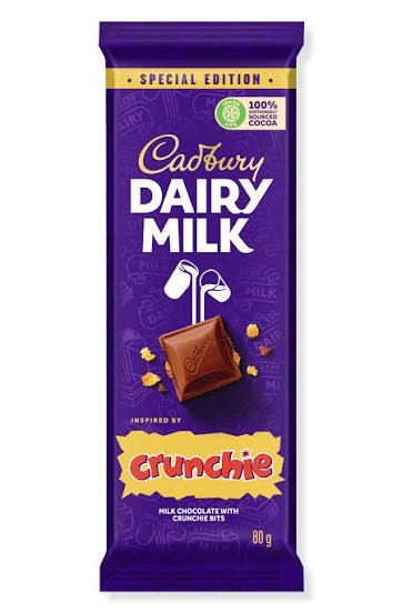 Cadbury dairy milk crunchie 80g_0