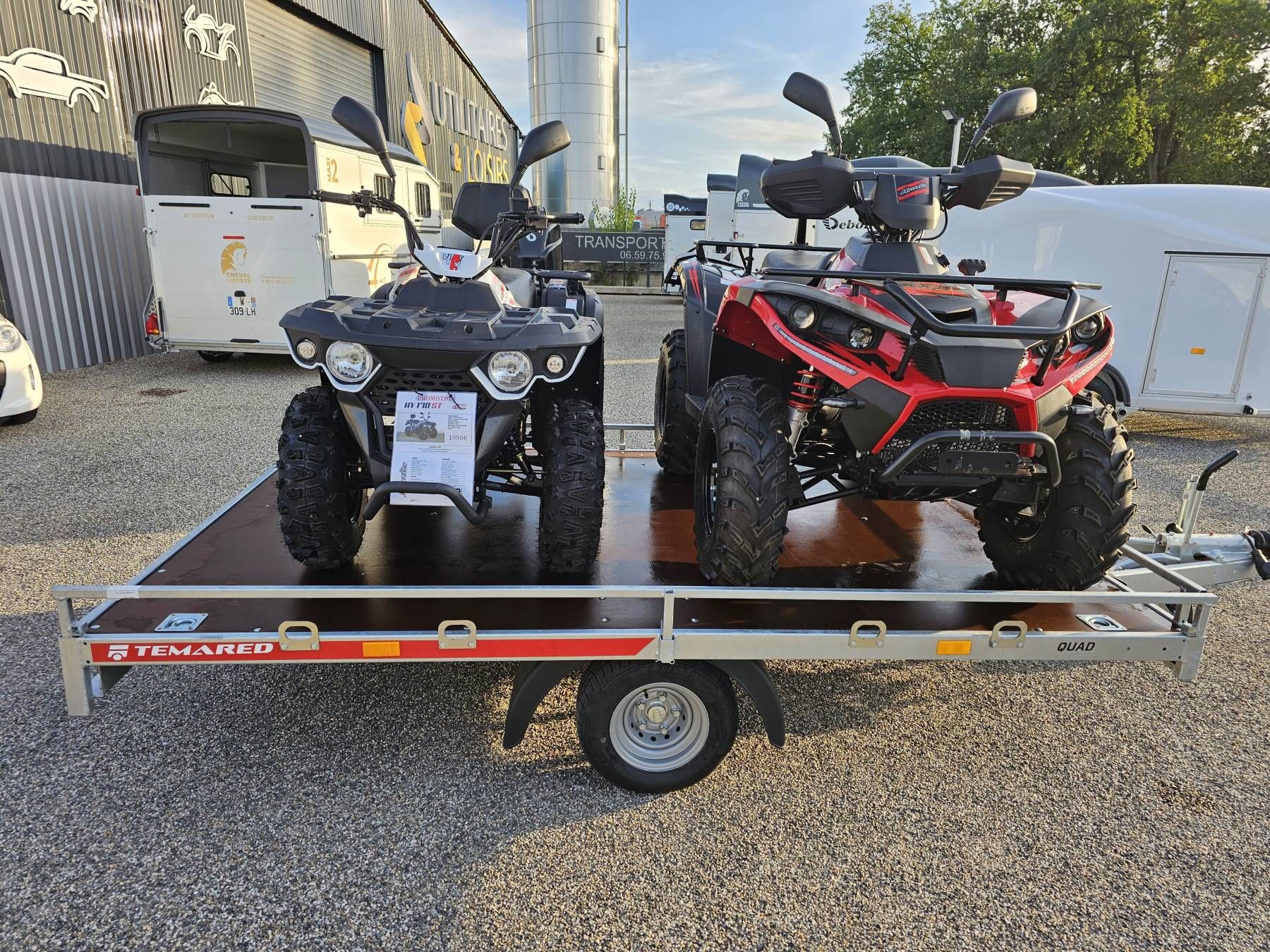 Remolque de plataforma para motos y quads Temared Quad 2 3020C – 1,3 t_4