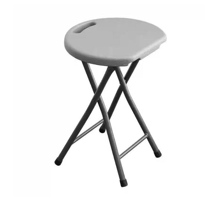 11000001 - FOLDING CIRCLE CHAIR (WHITE)_0
