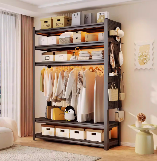 10700017 - 8OCM CLOTHING WARDROBE (BLACK)_0