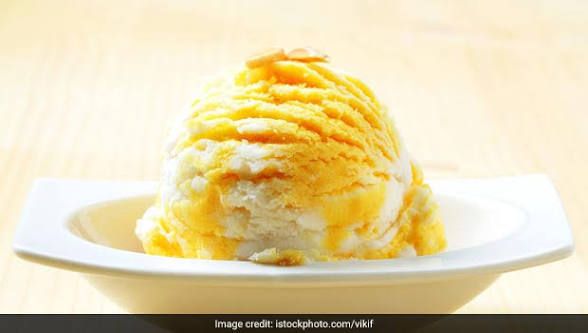Vanilla mango ice cream cup 100ml_0
