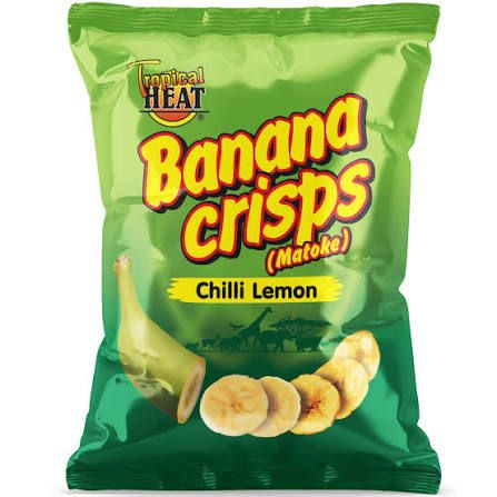Tropical heat banana crisps salted 200g_0